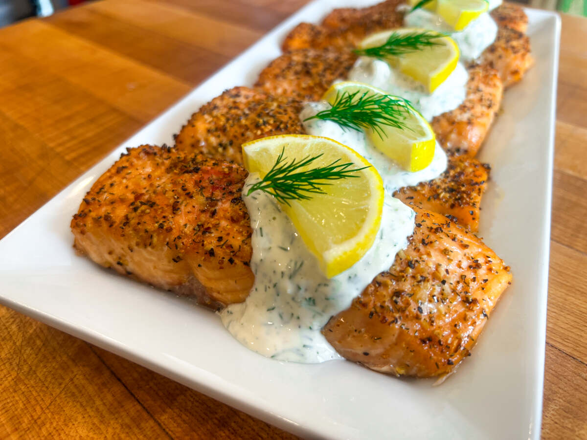 Salmon With Creamy Dill Sauce: An Elegant and Flavorful Delight