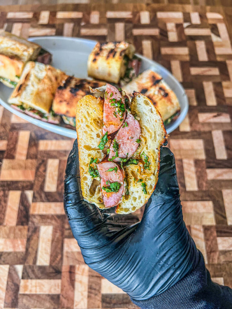 Choripán with Homemade Chimichurri