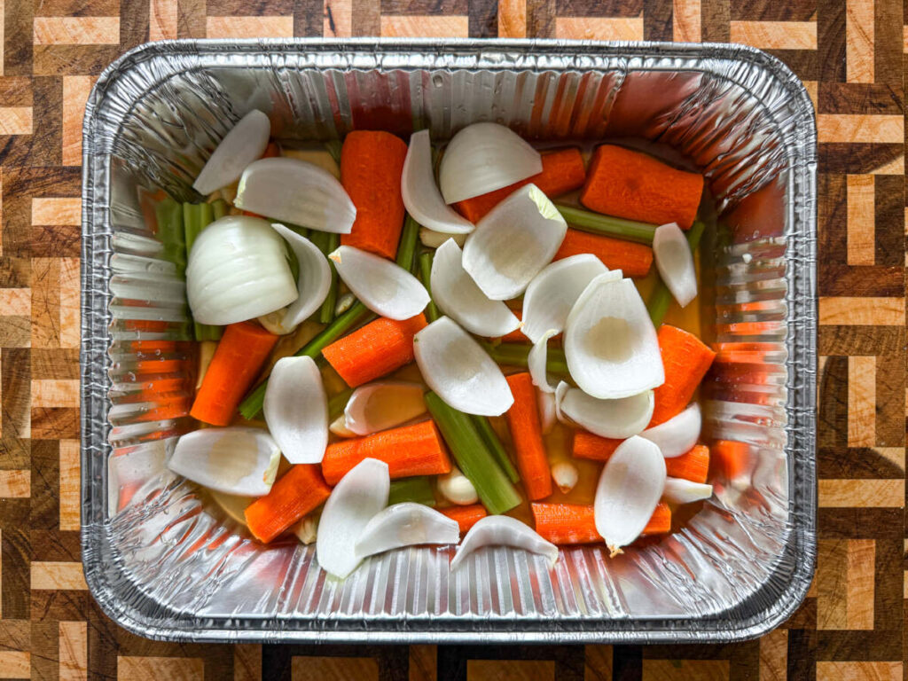 Bed of veggies 