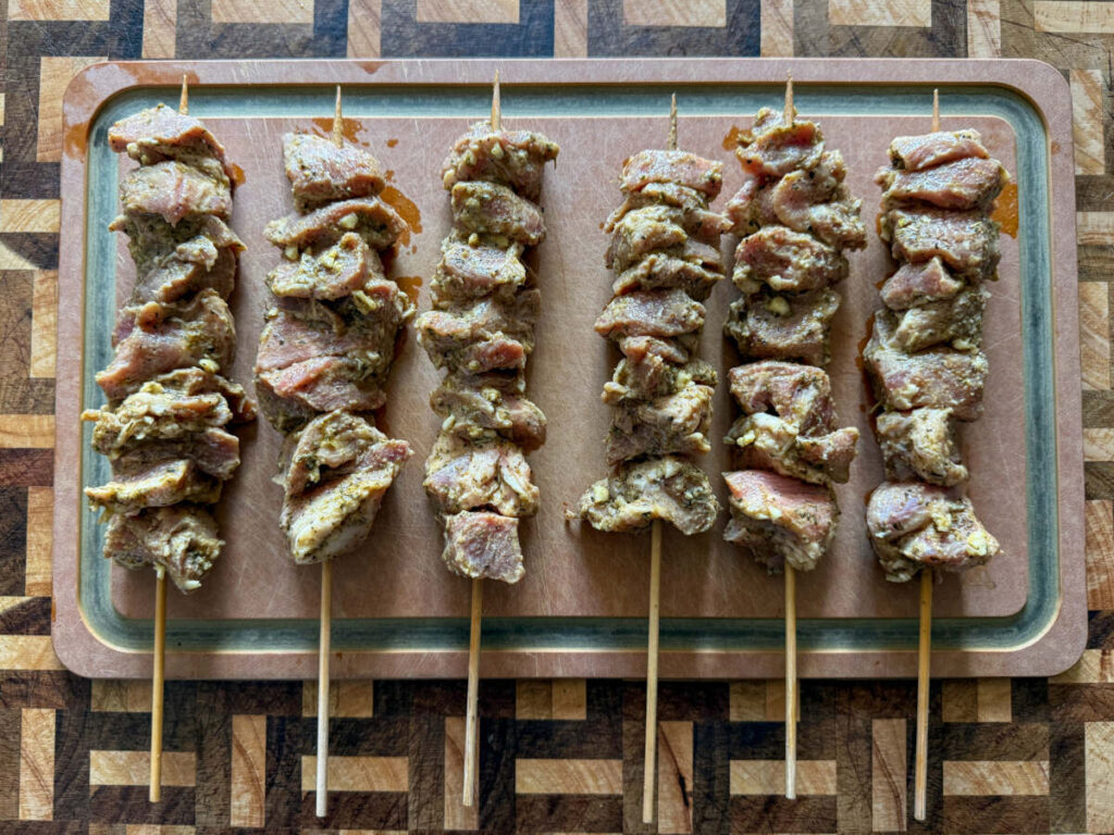 Souvlaki skewers 