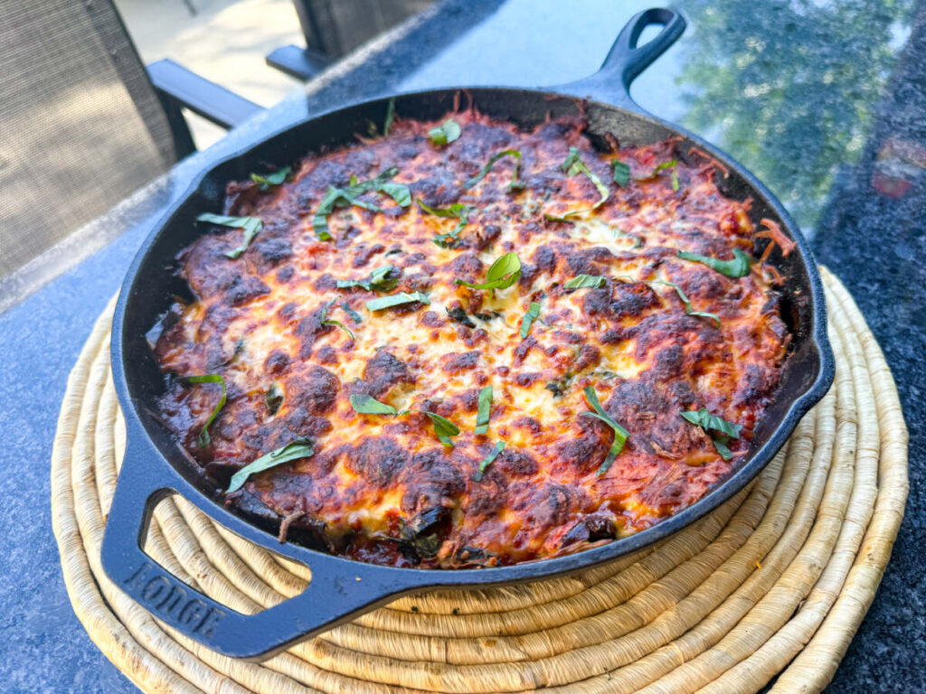 Grilled Eggplant Parmesan