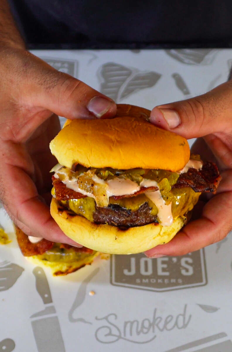 Hatch Chili Burgers