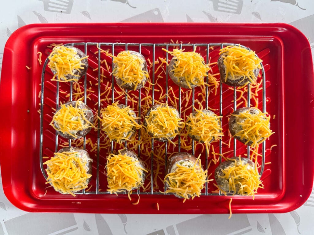 Pre cooked Stuffed mushrooms 