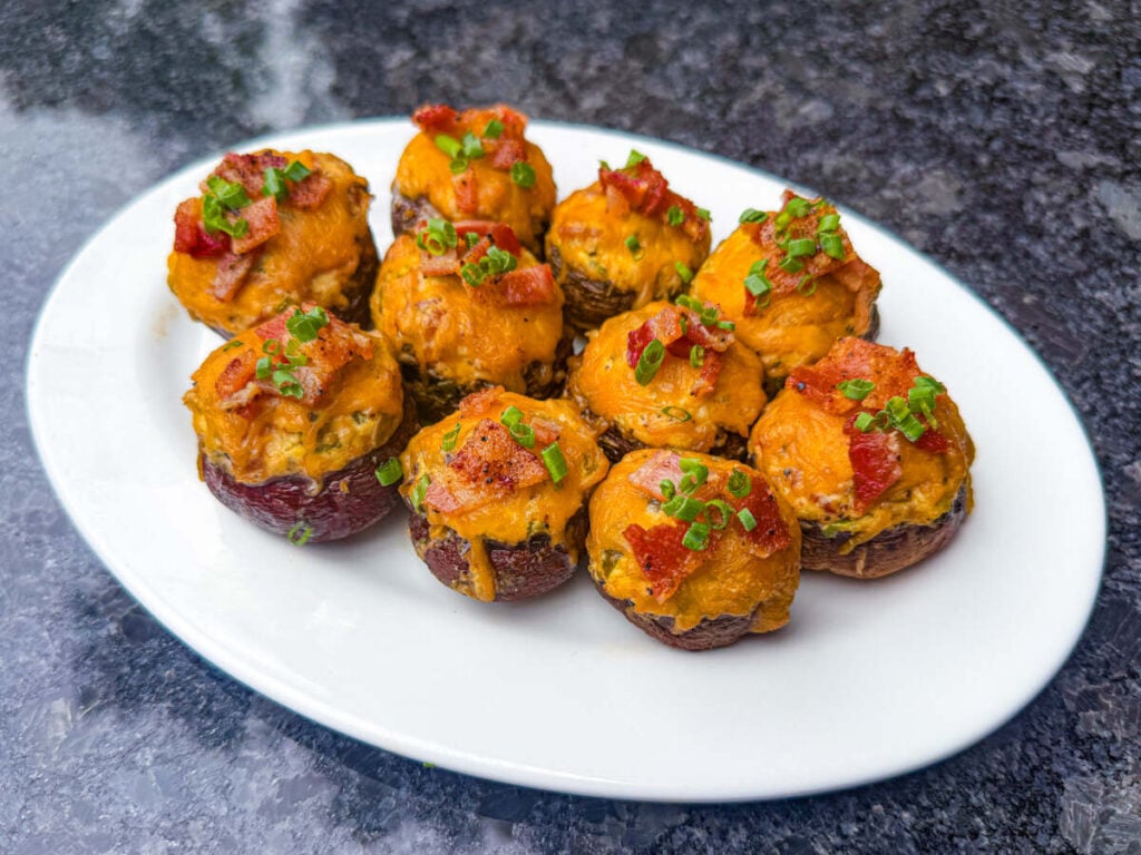 Jalapeño Popper Stuffed Mushrooms
