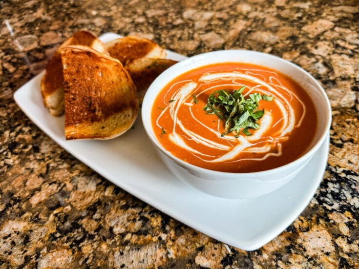 Smoked Roasted Tomato & Basil Soup