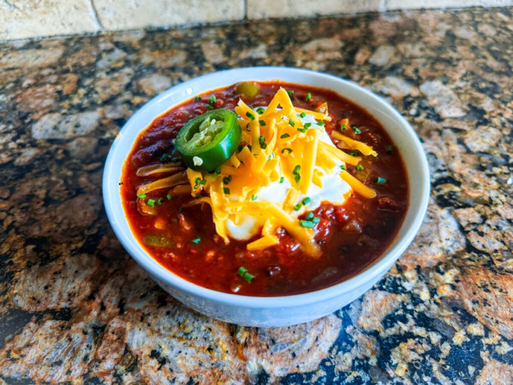Over the Top Venison Chili